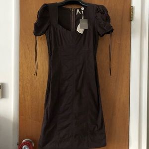 New With Tags Anthropologie Maeve Brown Dress Sz 2